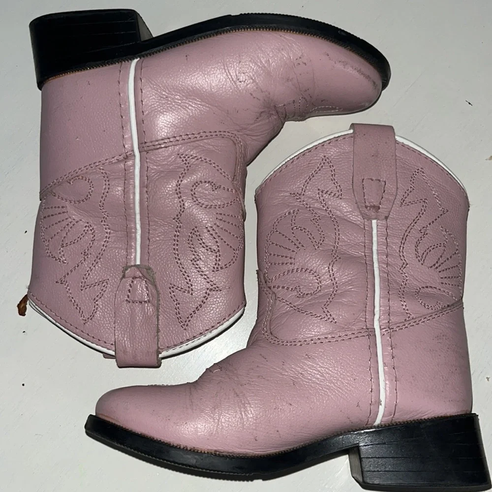Masterson Boot Co. girls’ pink leather boots 5.5